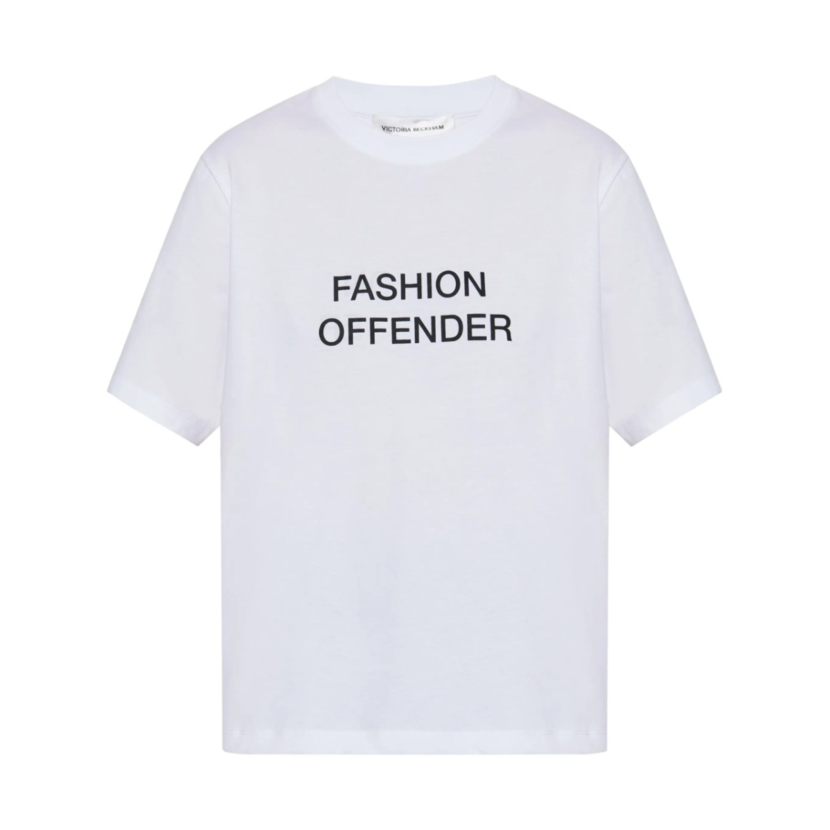 slogan-print T-shirt