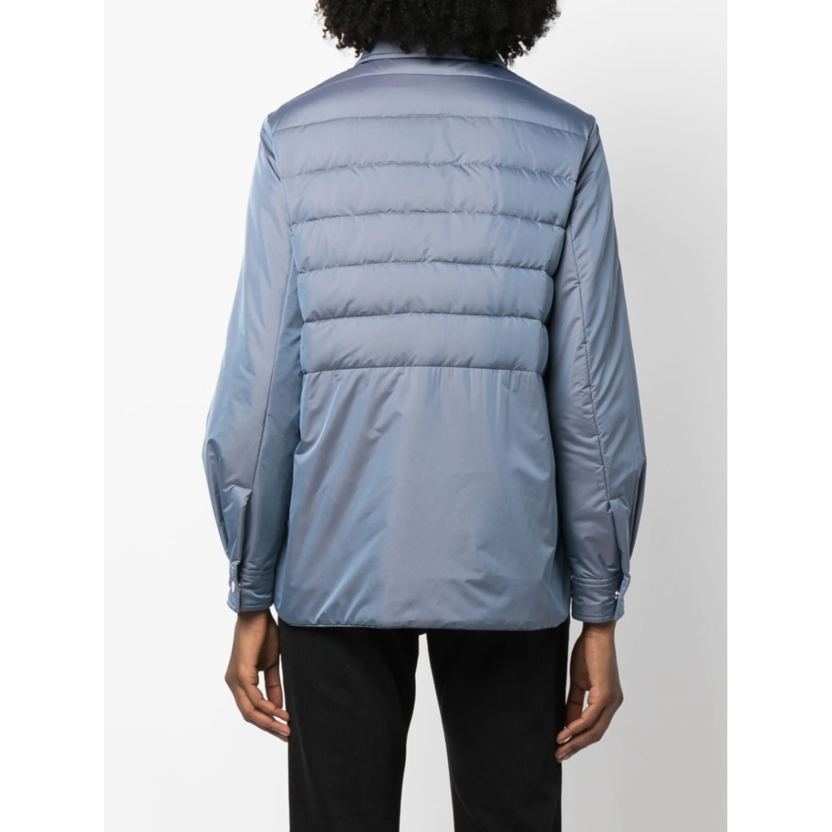 spread-collar quilted puffer jacket - Img 4