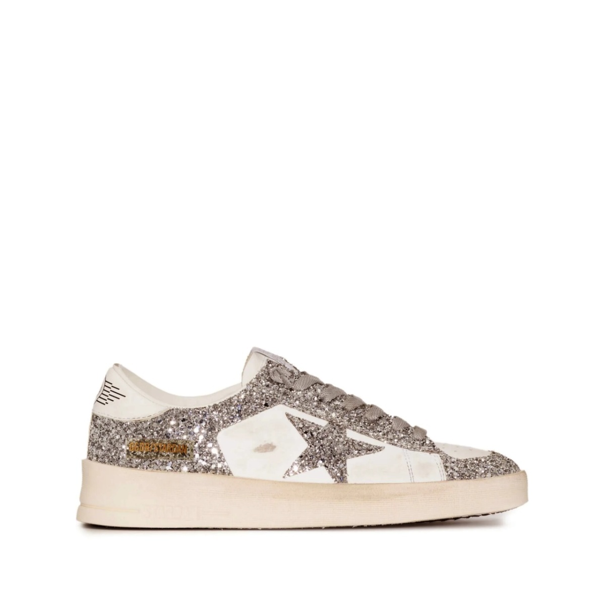 star-patch lace-up sneakers