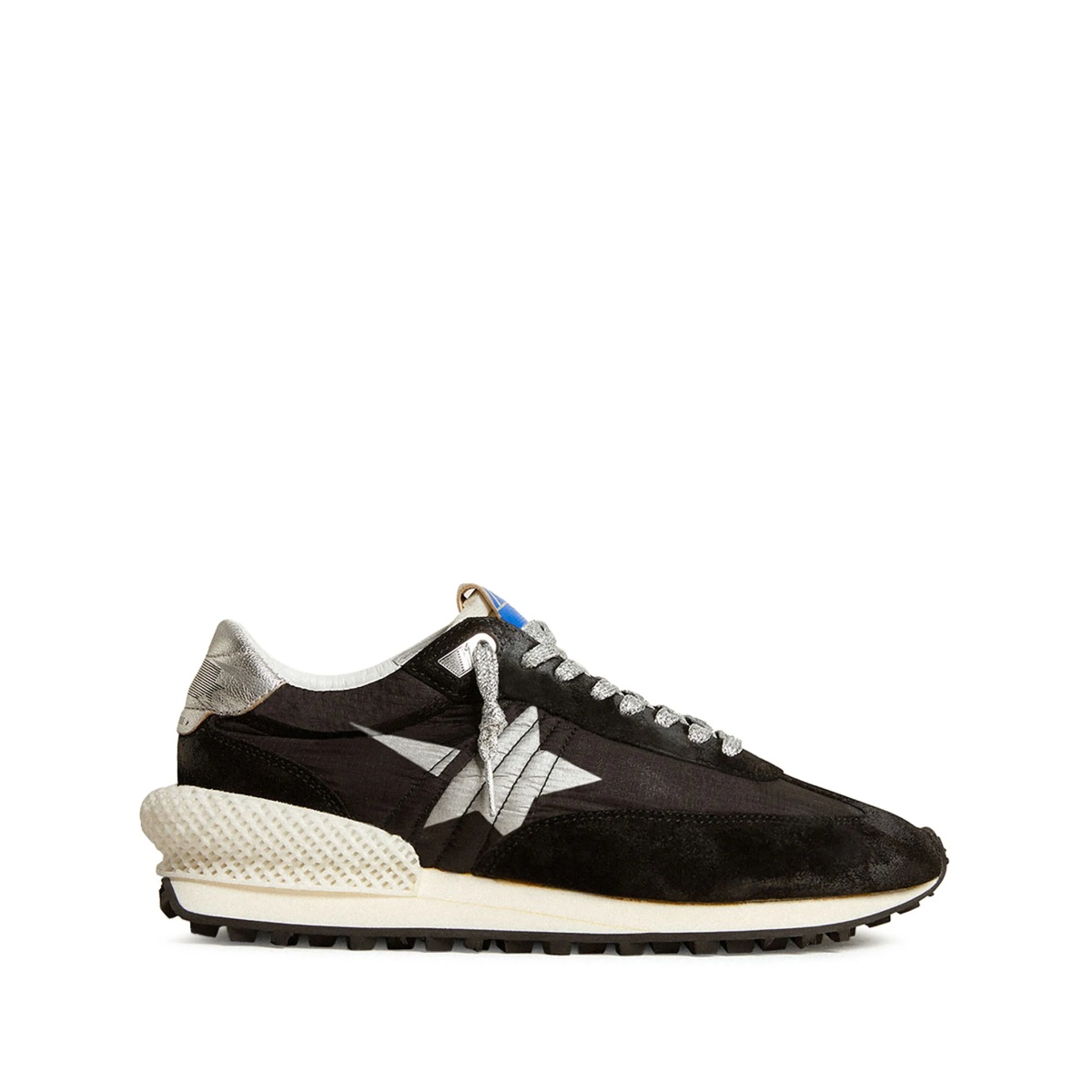 star-print lace-up sneakers