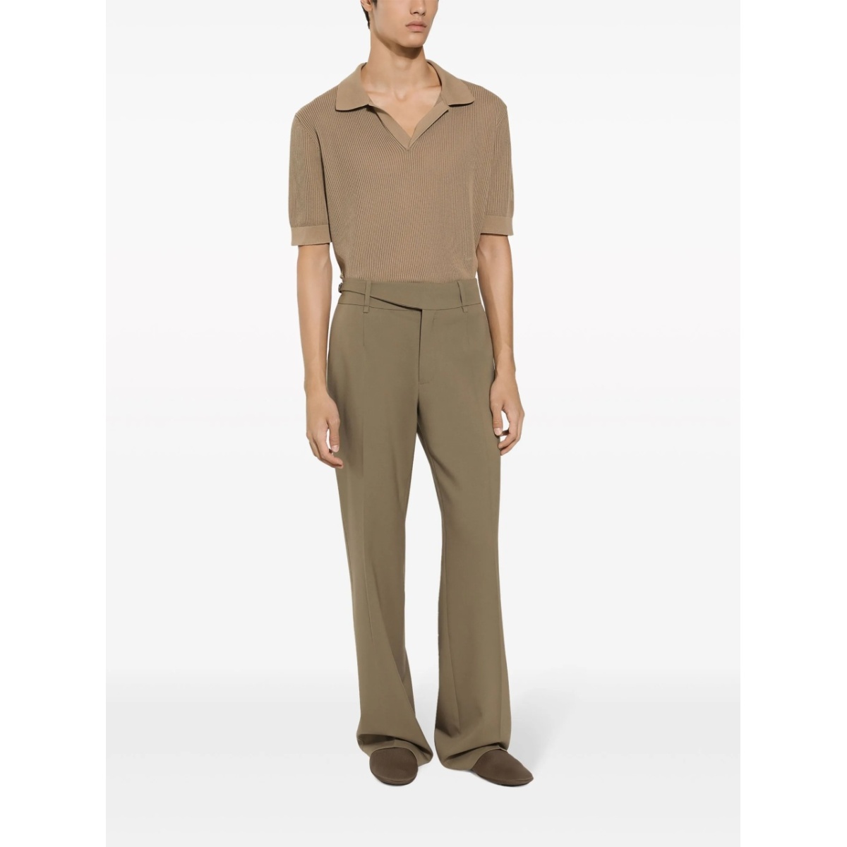 straight-leg virgin-wool trousers - Img 2
