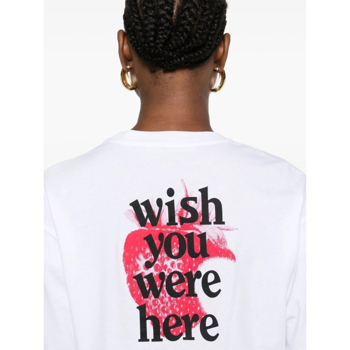 strawberry-print cotton T-shirt - Img 5
