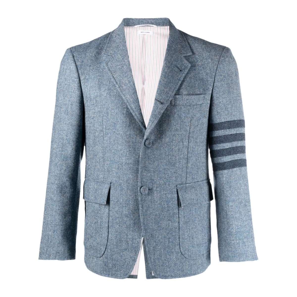 stripe-detail single-breasted blazer