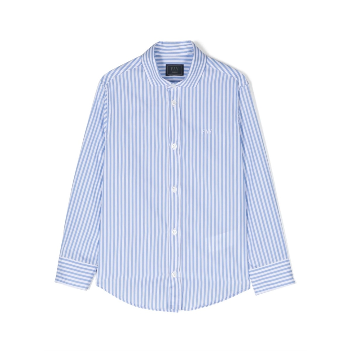 stripe-pattern long-sleeve shirt