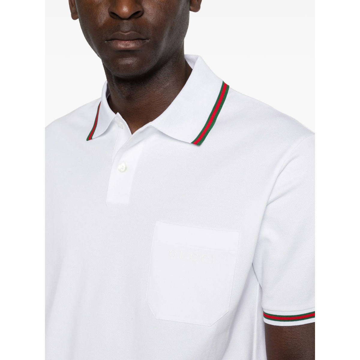 striped-detail polo shirt - Img 5
