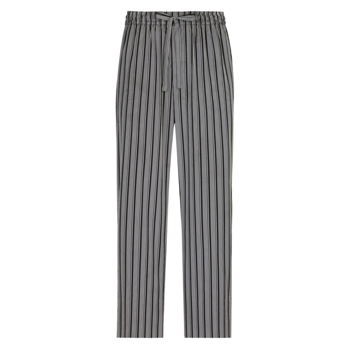 striped drawstring trousers