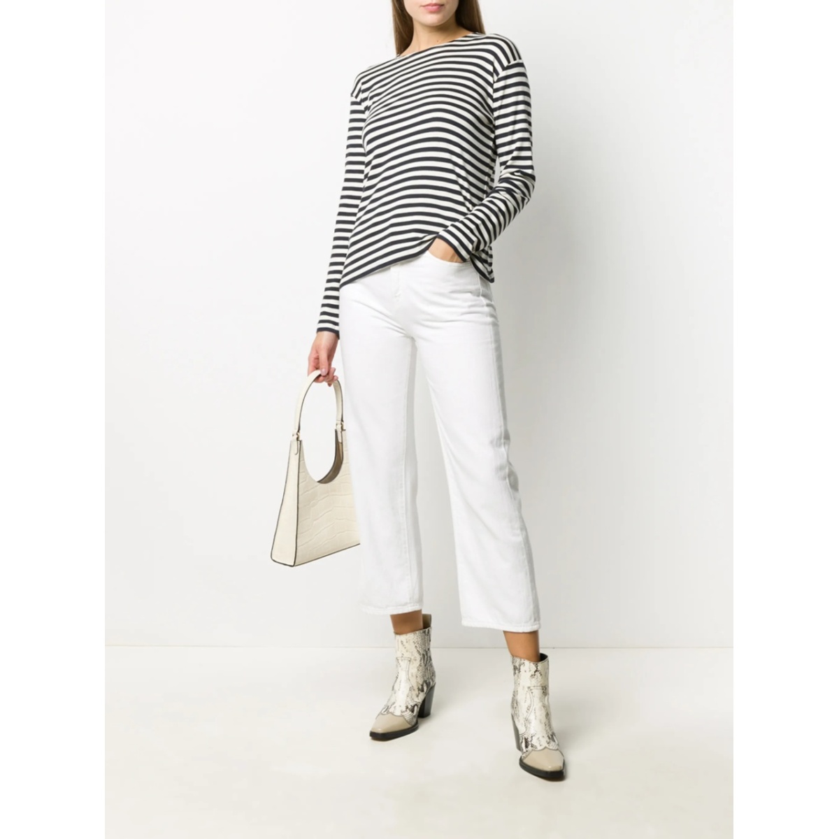 striped long-sleeved T-shirt - Img 2