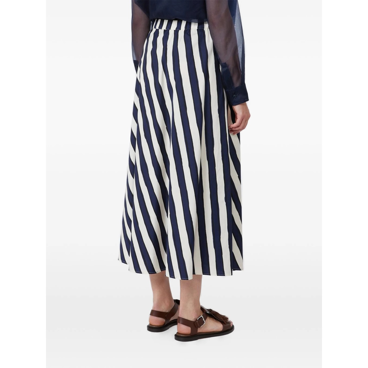 striped midi skirt - Img 4