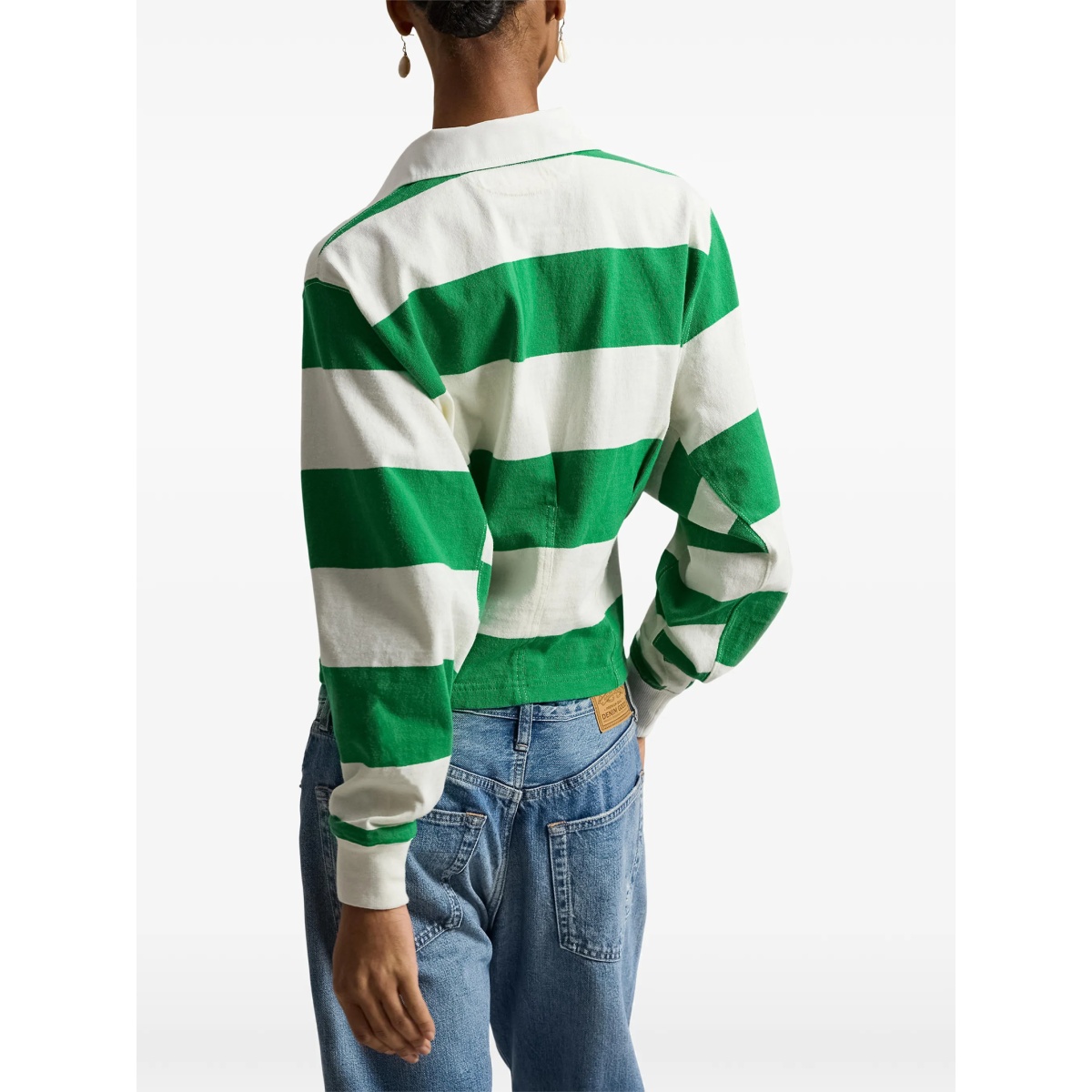 striped patch pocket rugby shirt - Img 4