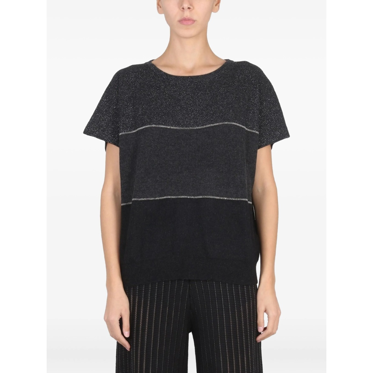 striped wool T-shirt - Img 3
