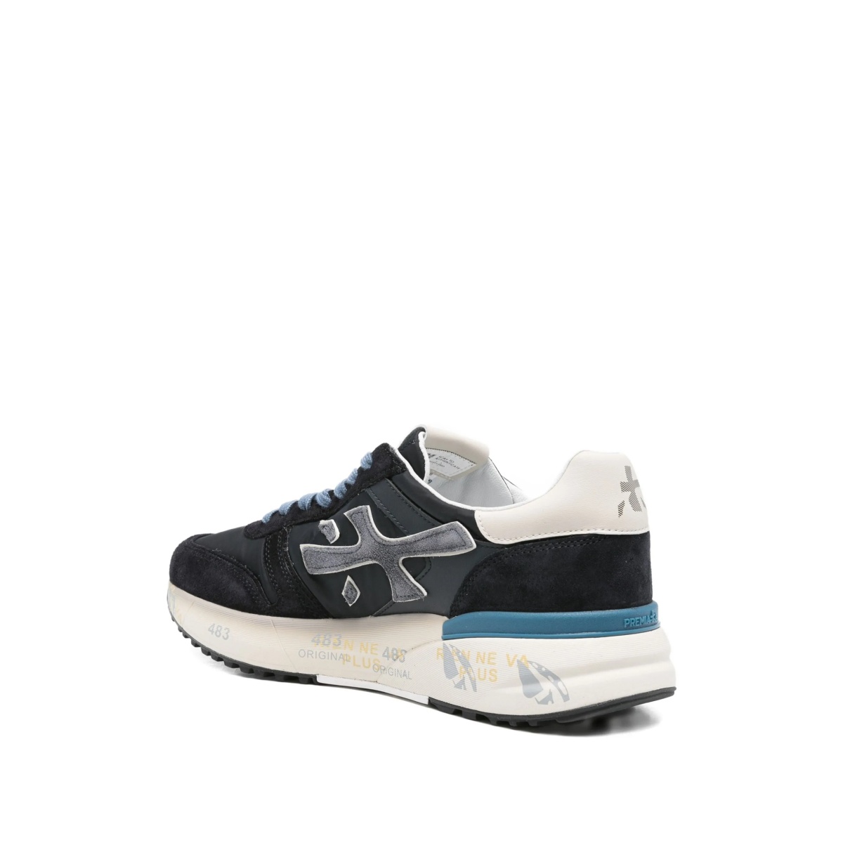 suede-leather low-top sneakers - Img 3
