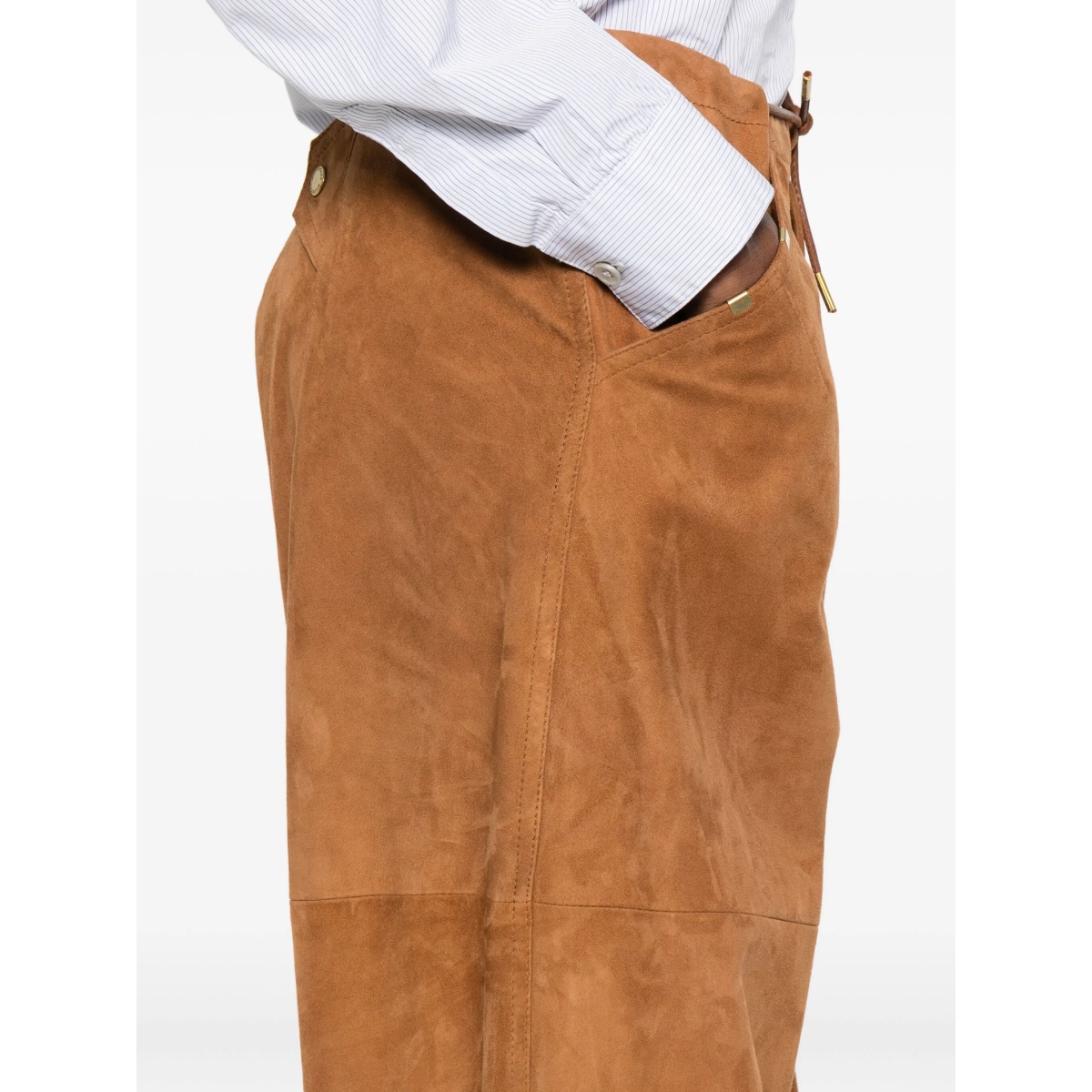 suede palazzo trousers - Img 5