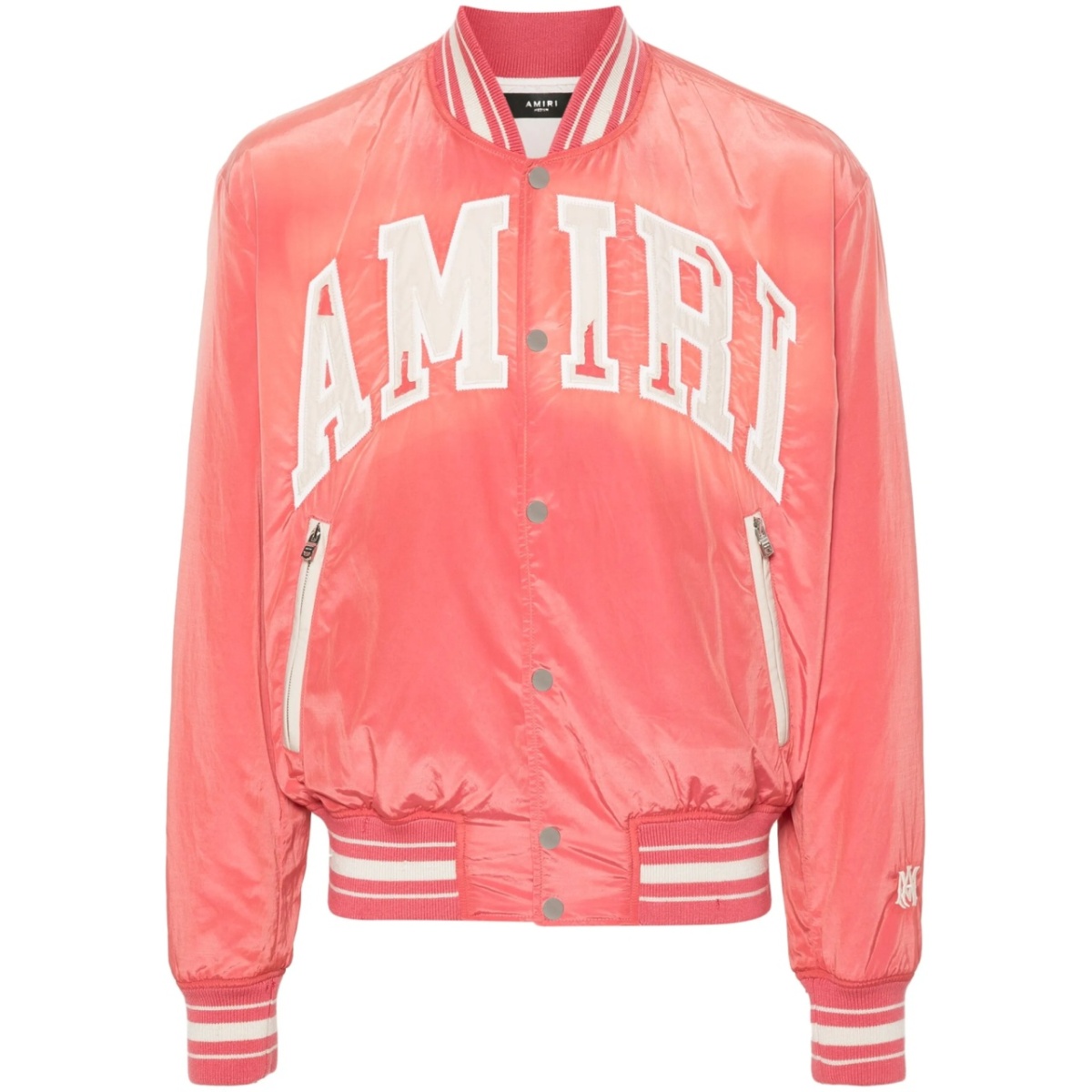Sun Faded logo-patches bomber jacket