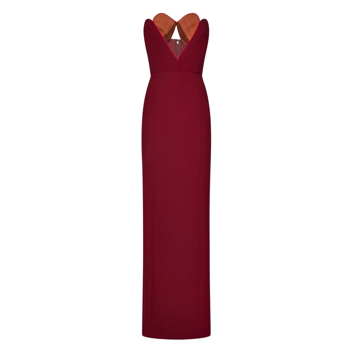 sweetheart-neckline maxi dress