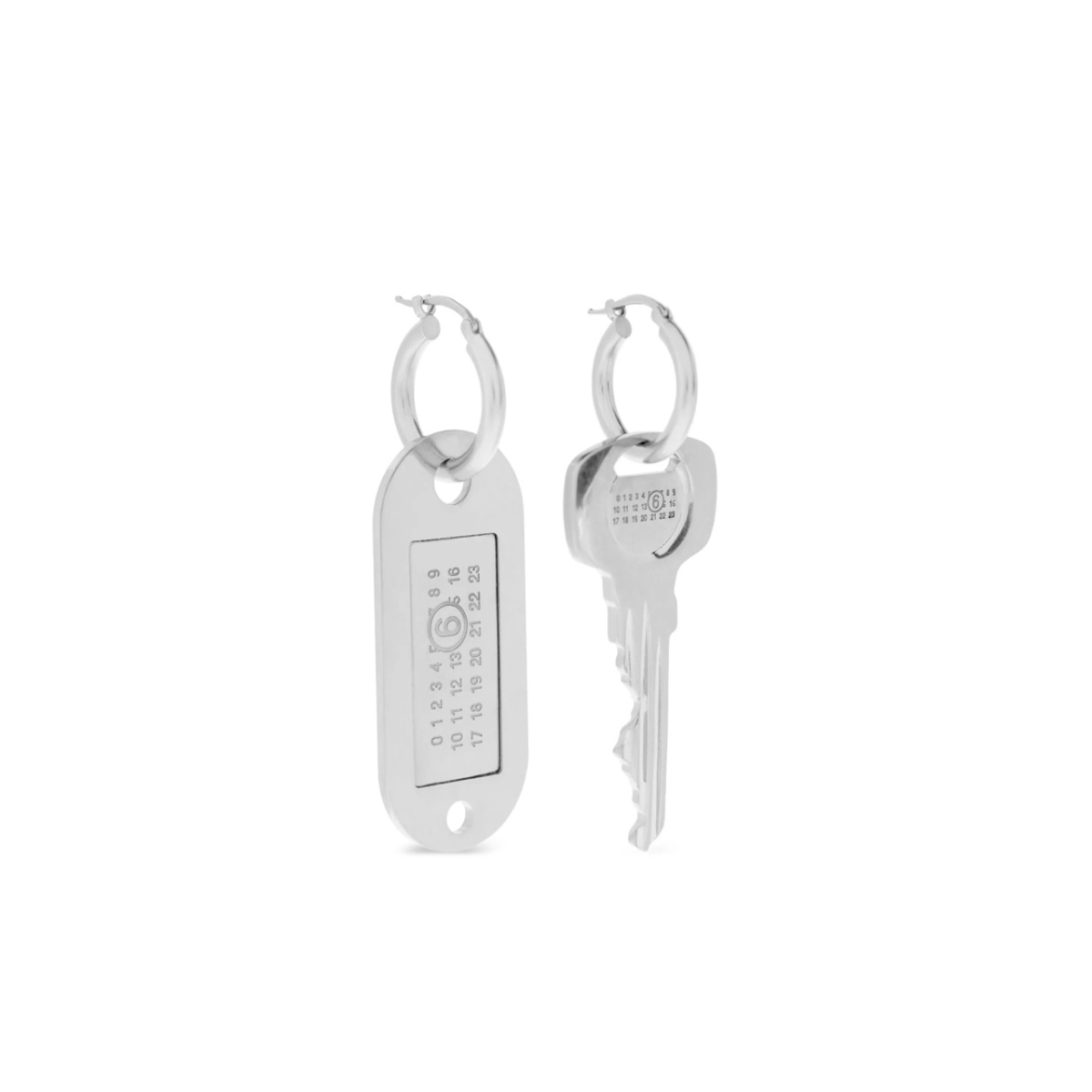Tag and Key earrings