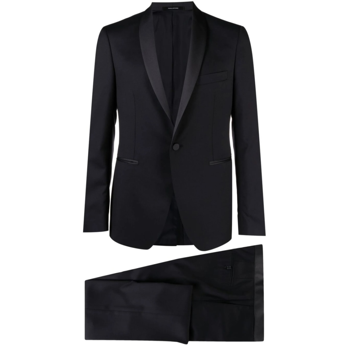 tailored single-breasted dinner suit