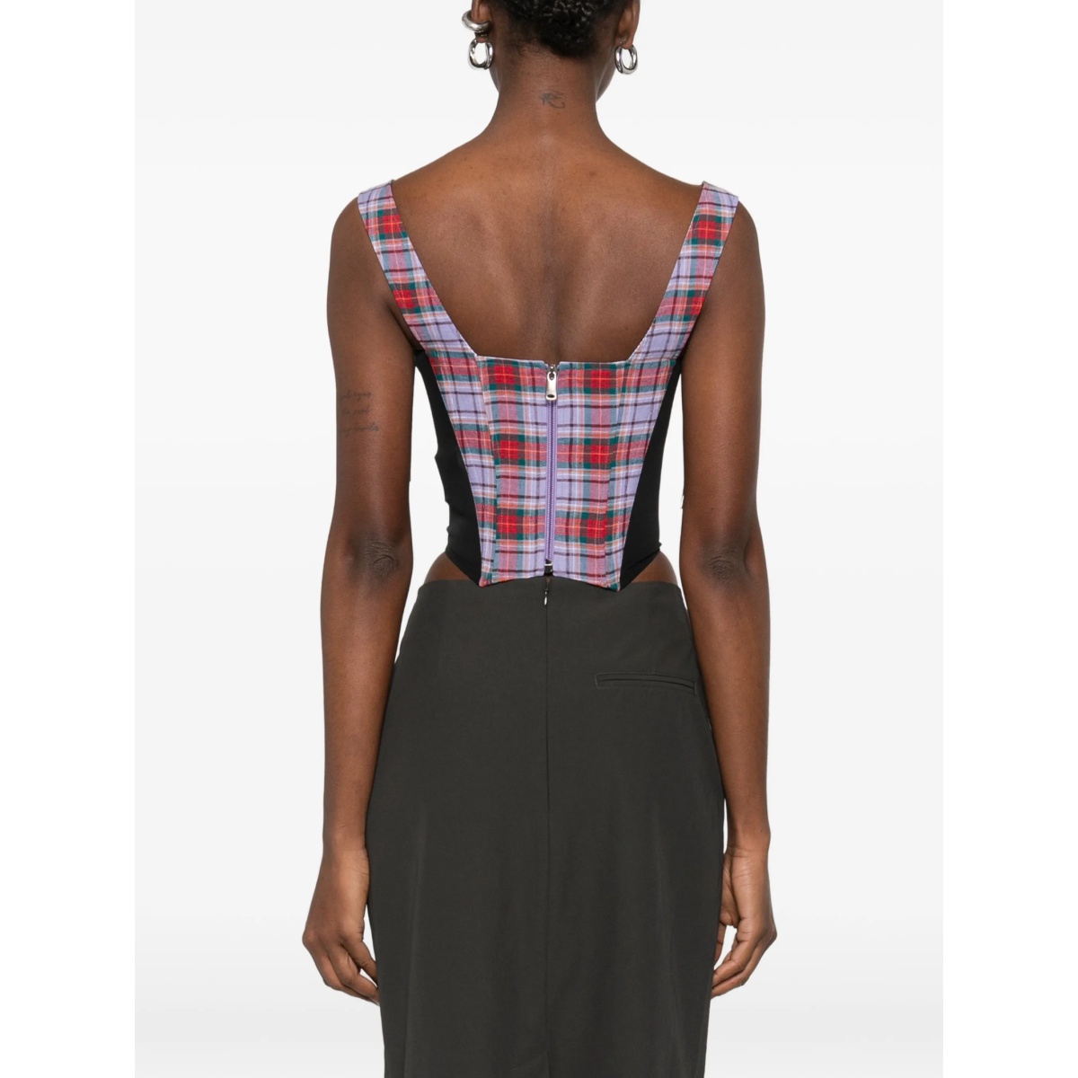 tartan tie corset - Img 4