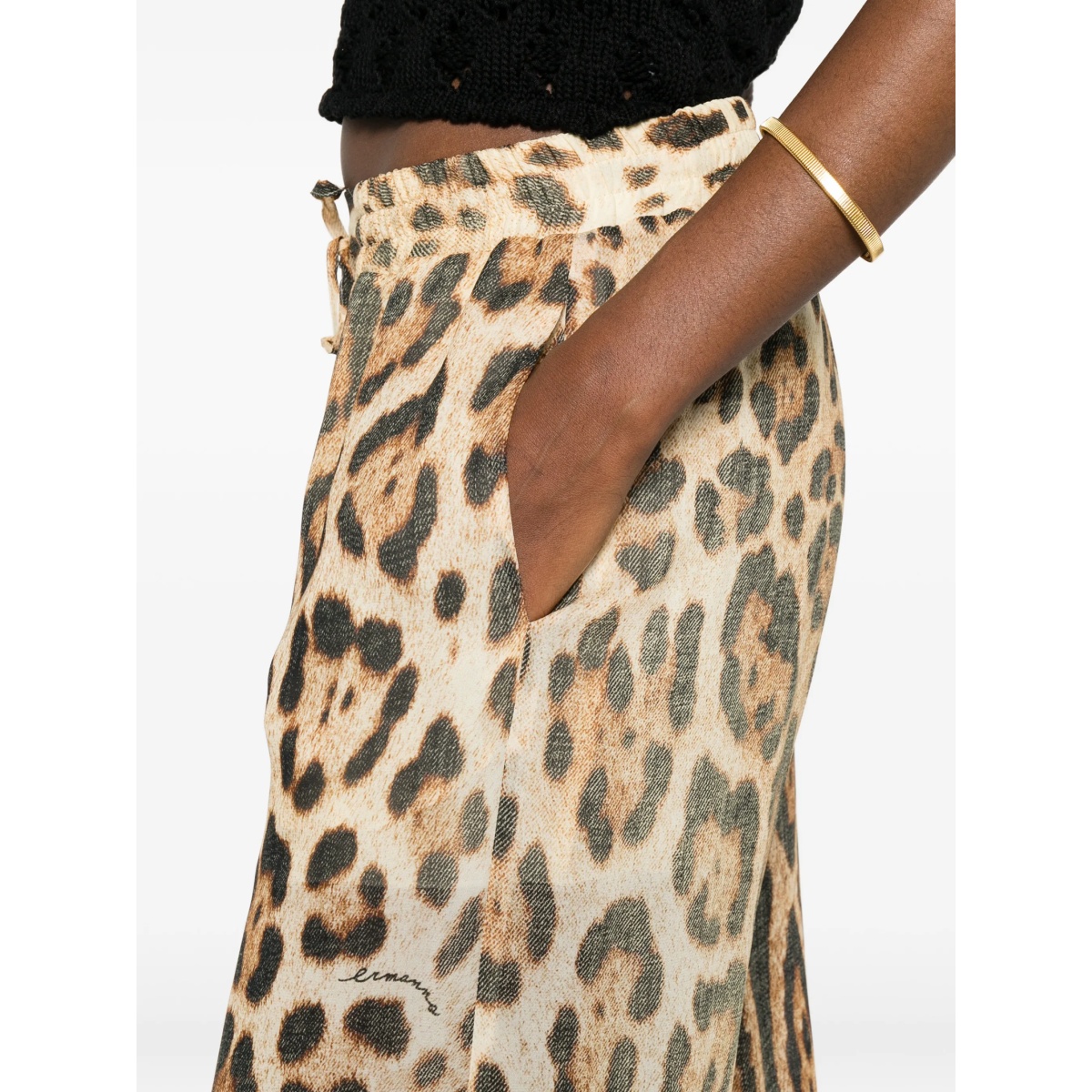 tassel leopard-print trousers - Img 5