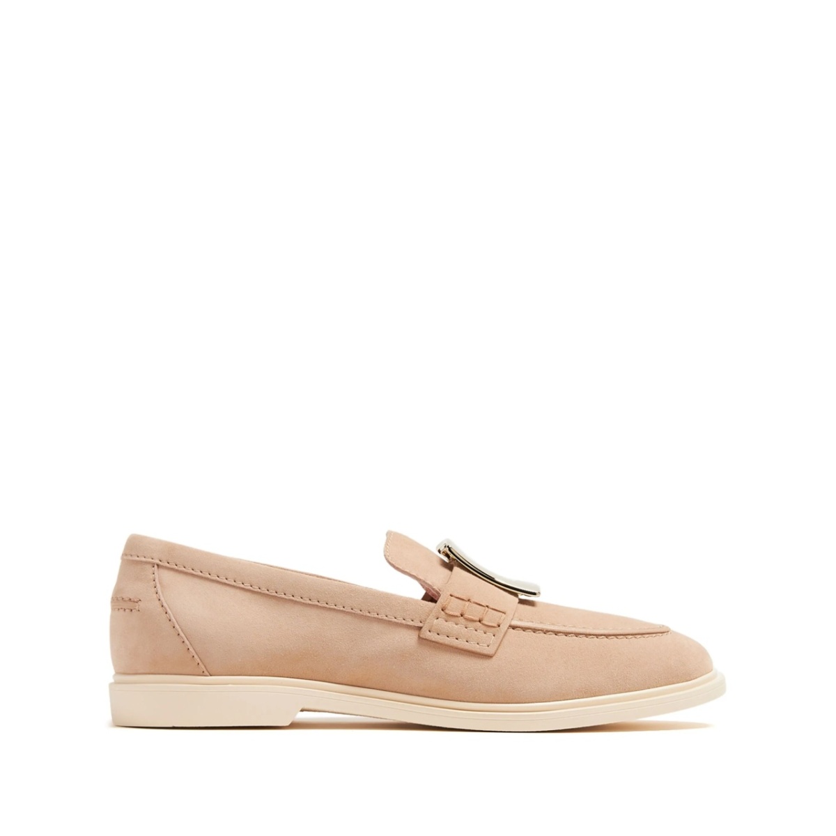 tassel-trim suede loafers