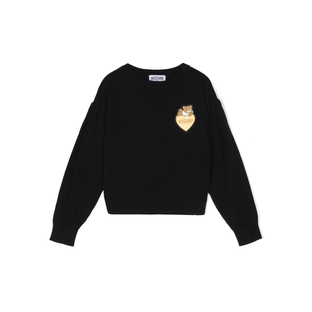 Teddy Bear-appliqué sweater