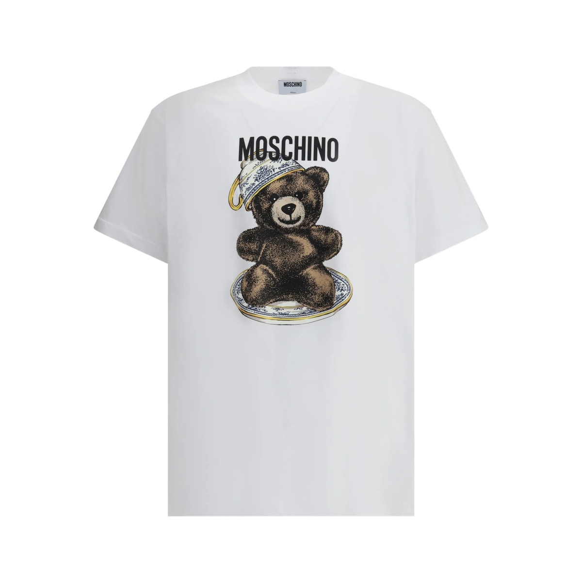 teddy-bear print T-shirt