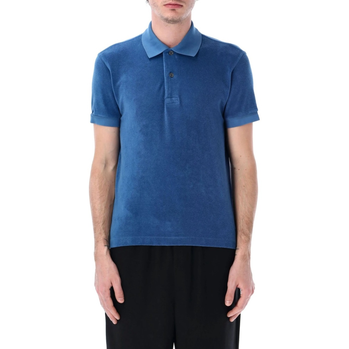 terry-cloth polo shirt