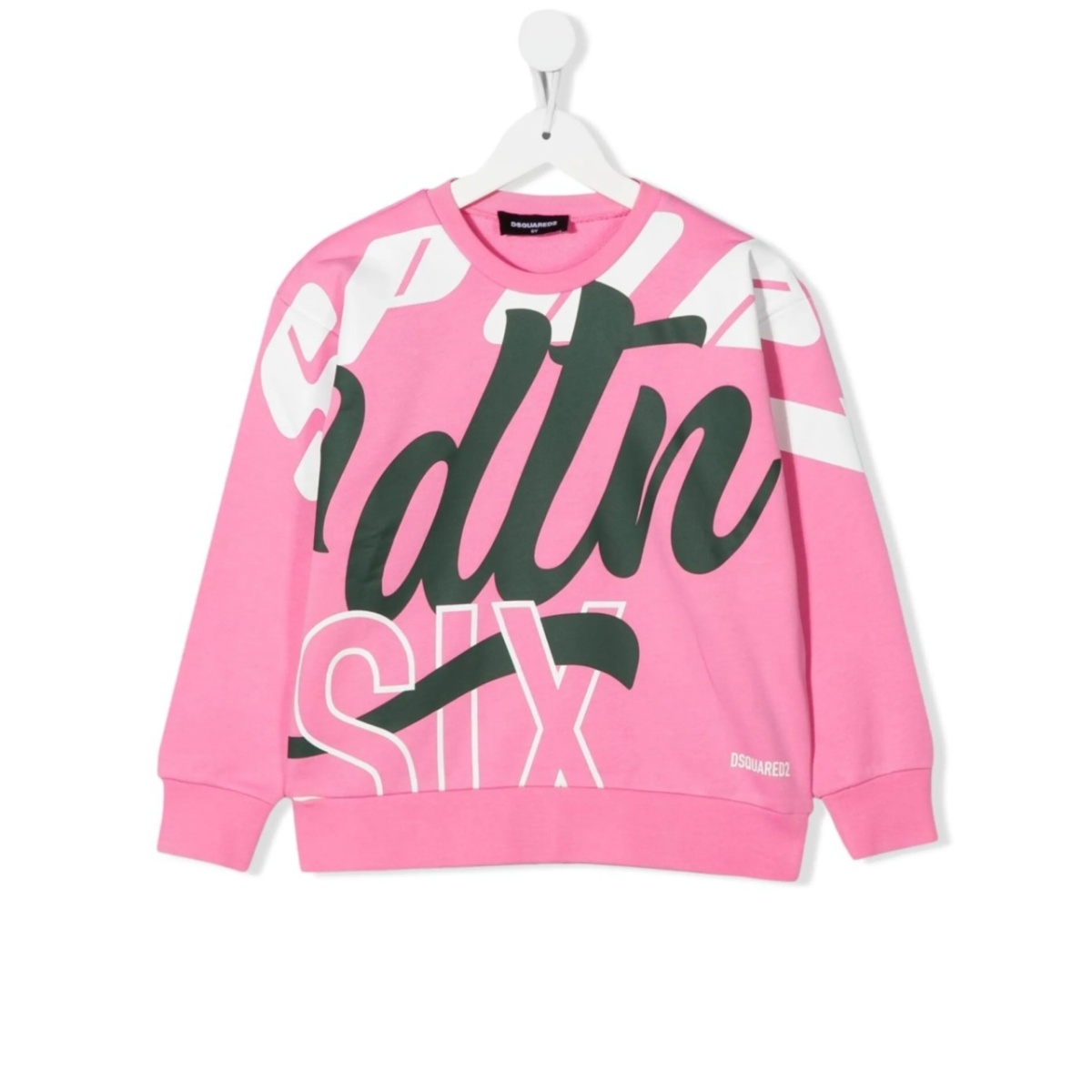 text-print crew-neck sweatshirt