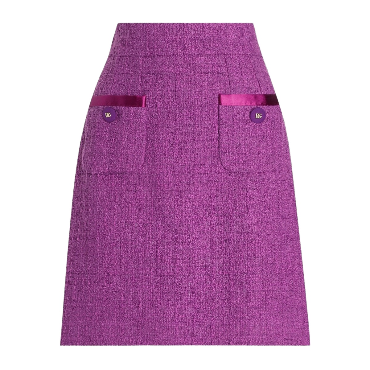textured mini skirt