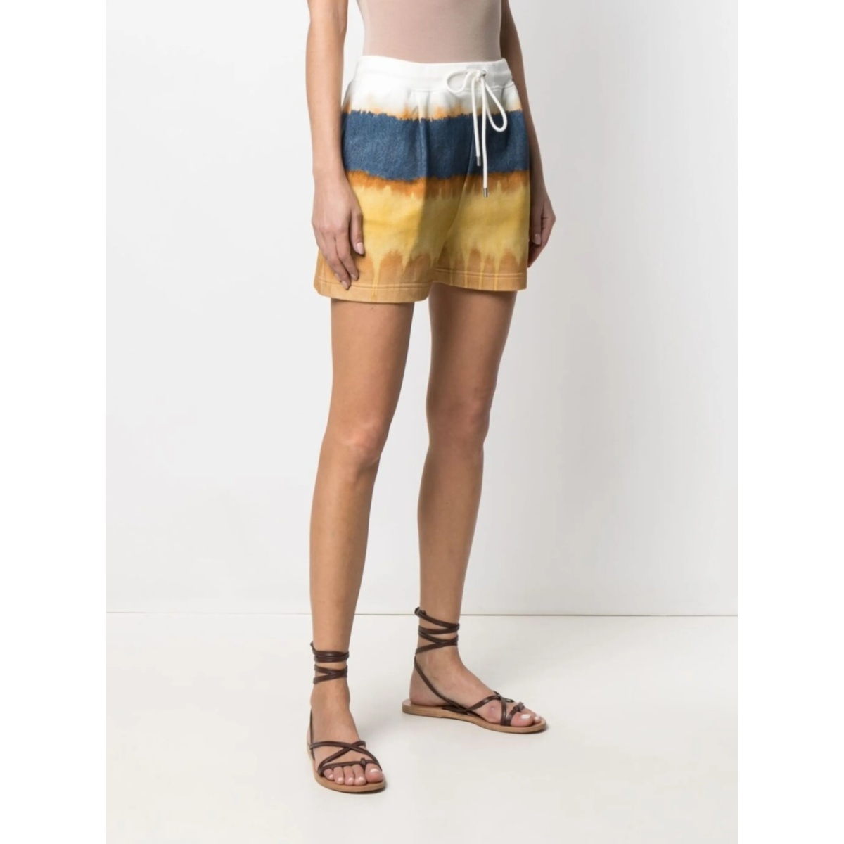 tie-dye track shorts - Img 3