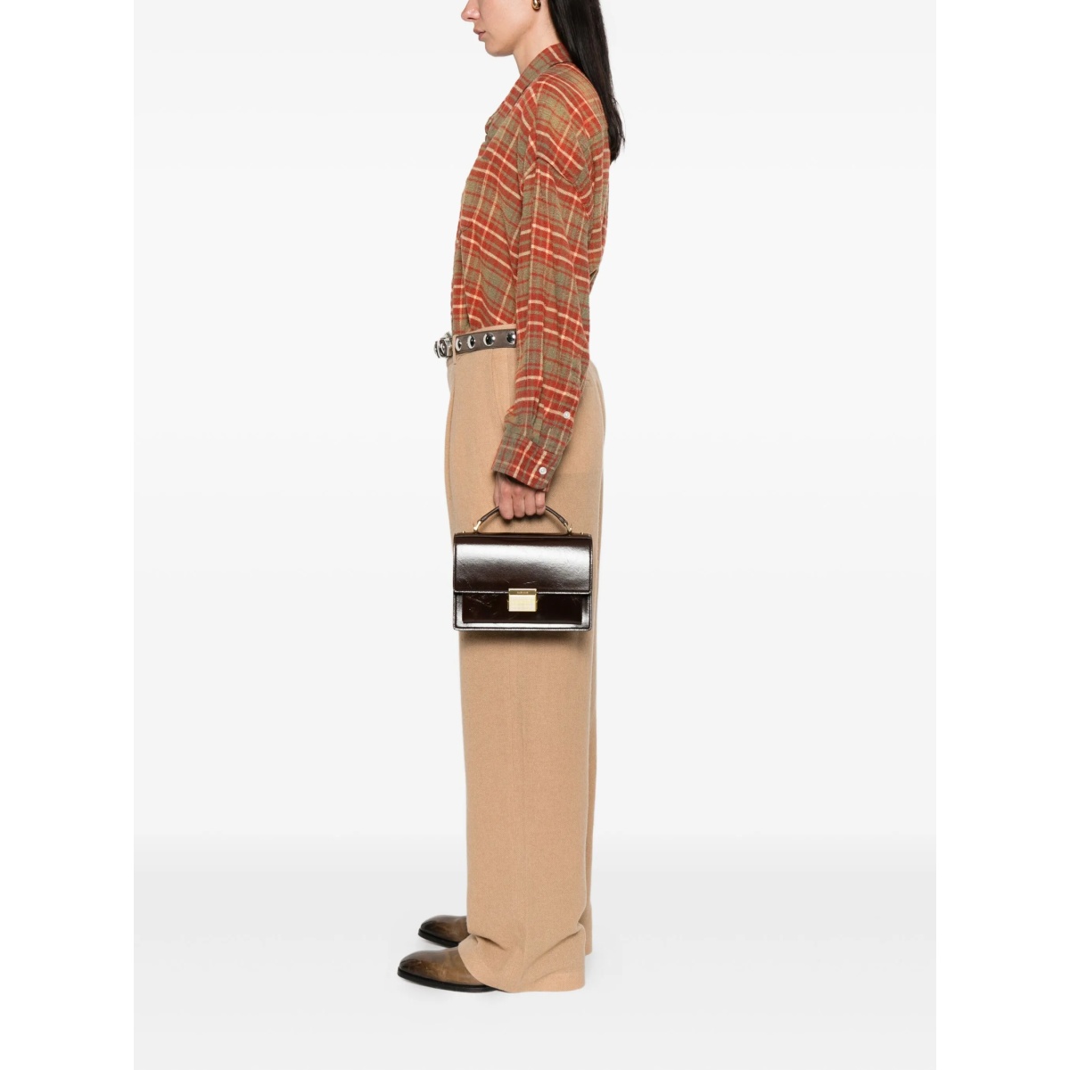 top-handle leather tote bag - Img 2