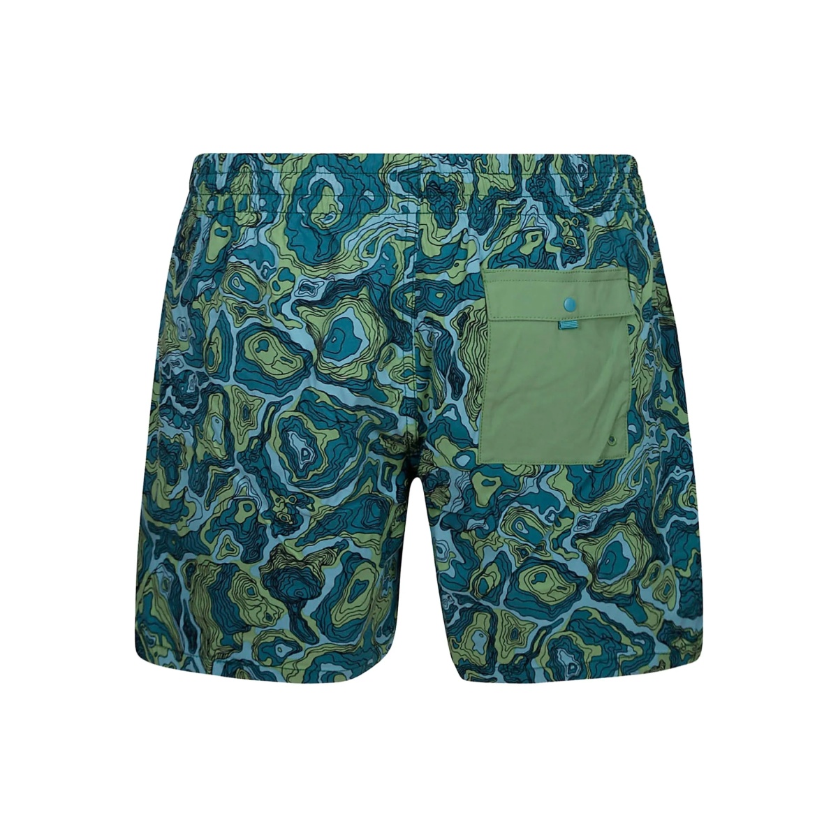 topographic-pattern drawstring shorts - Img 2