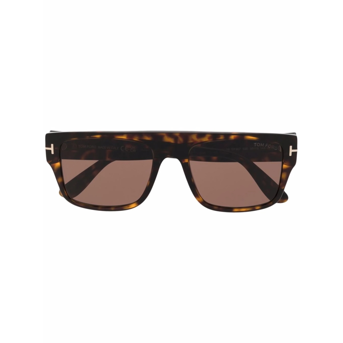 tortoiseshell oversized-frame sunglasses