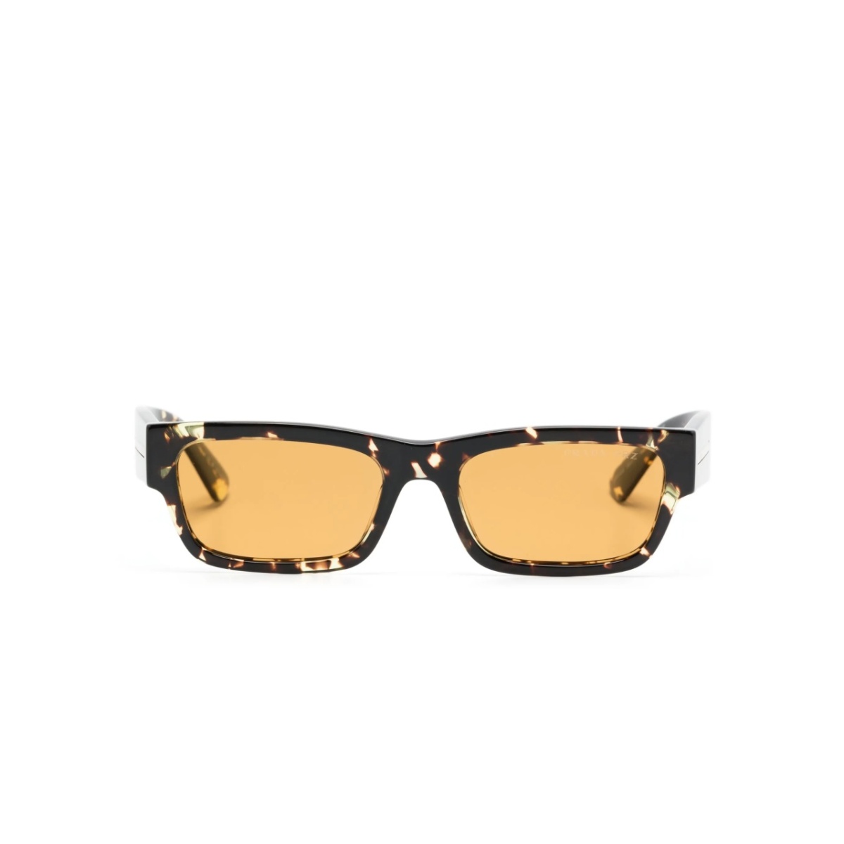 tortoiseshell rectangle-frame sunglasses