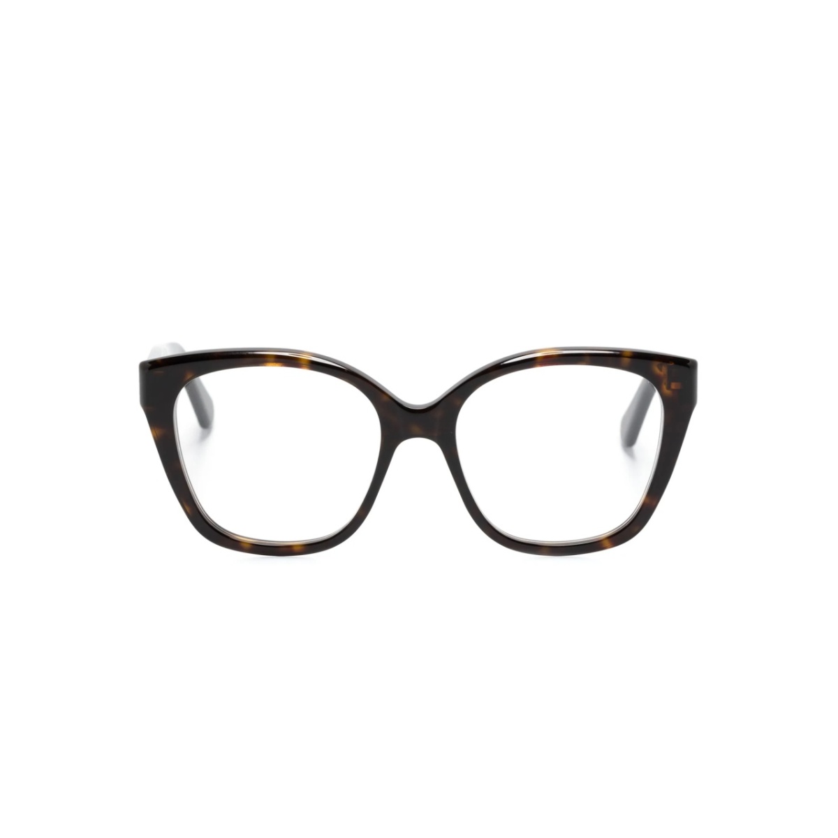 tortoiseshell square-frame glasses