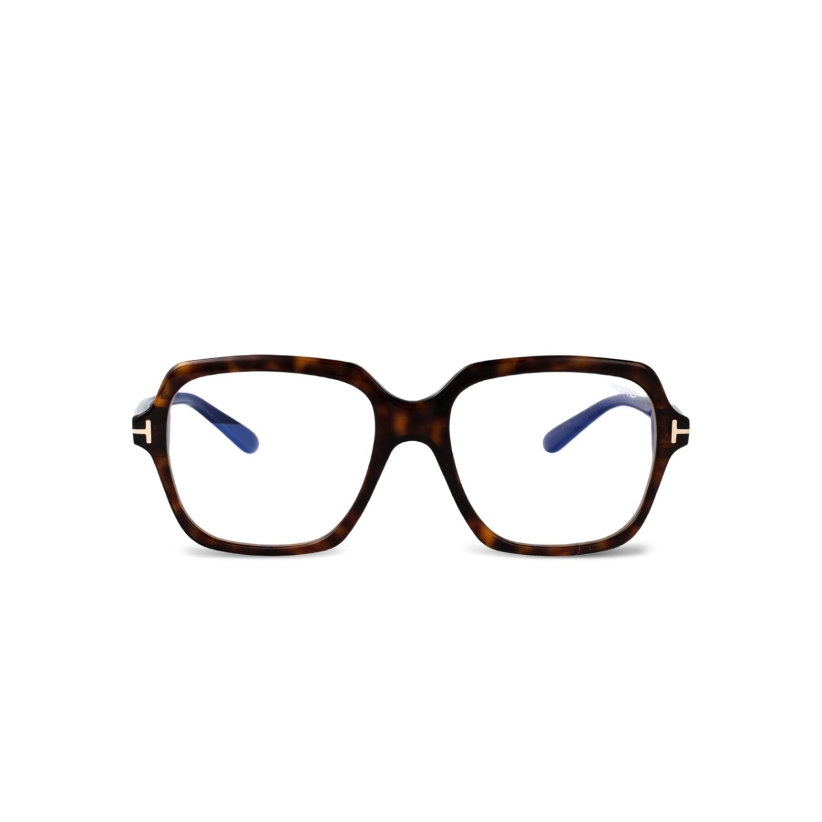 tortoiseshell square-frame glasses