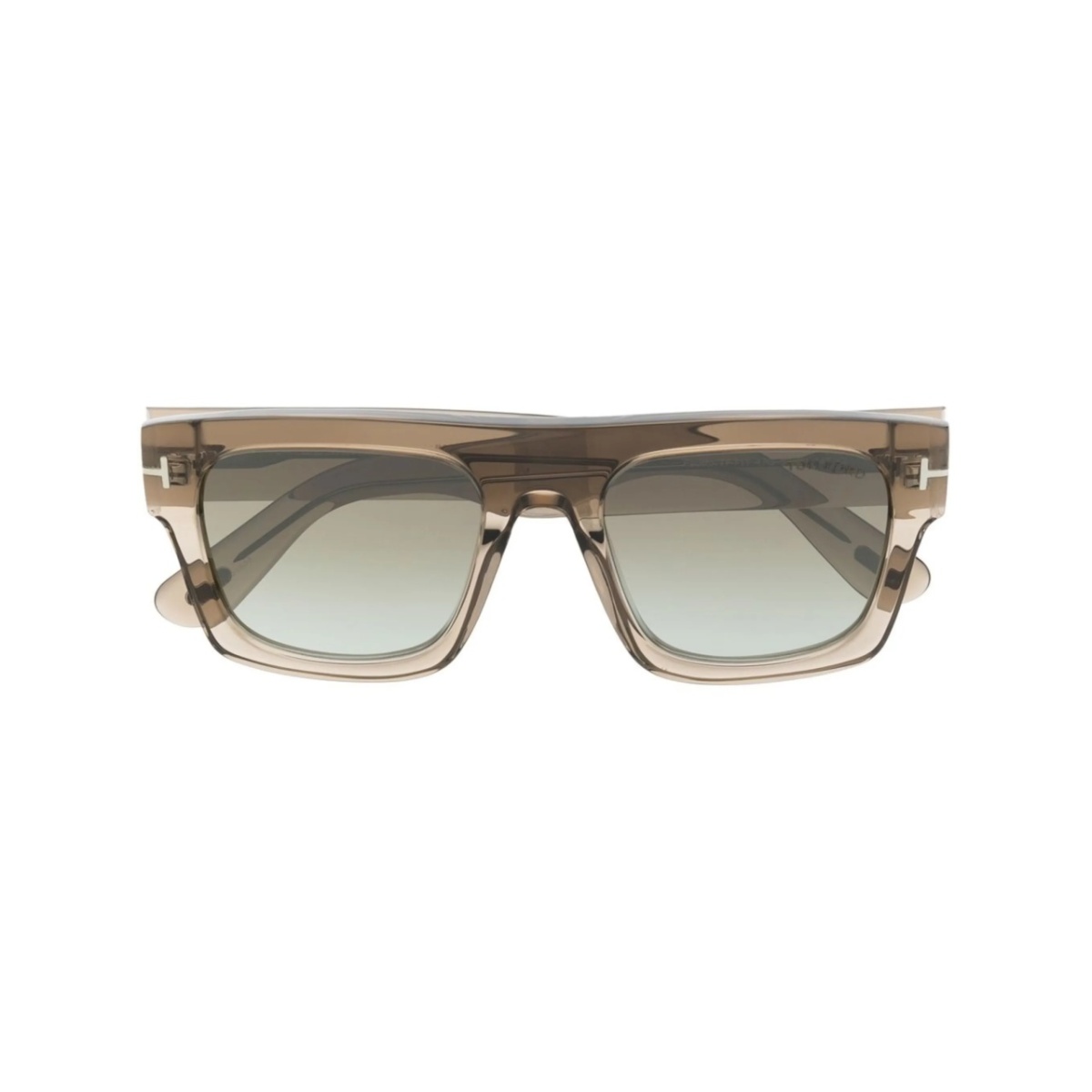 transparent square-frame sunglasses