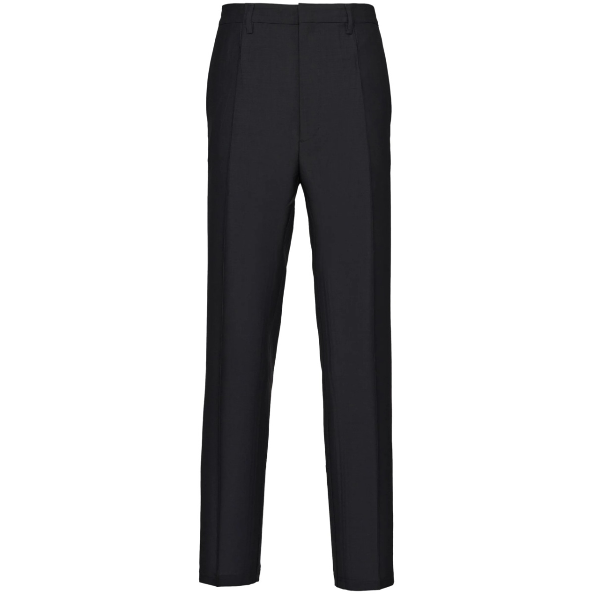 triangle-logo wool-mohair trousers