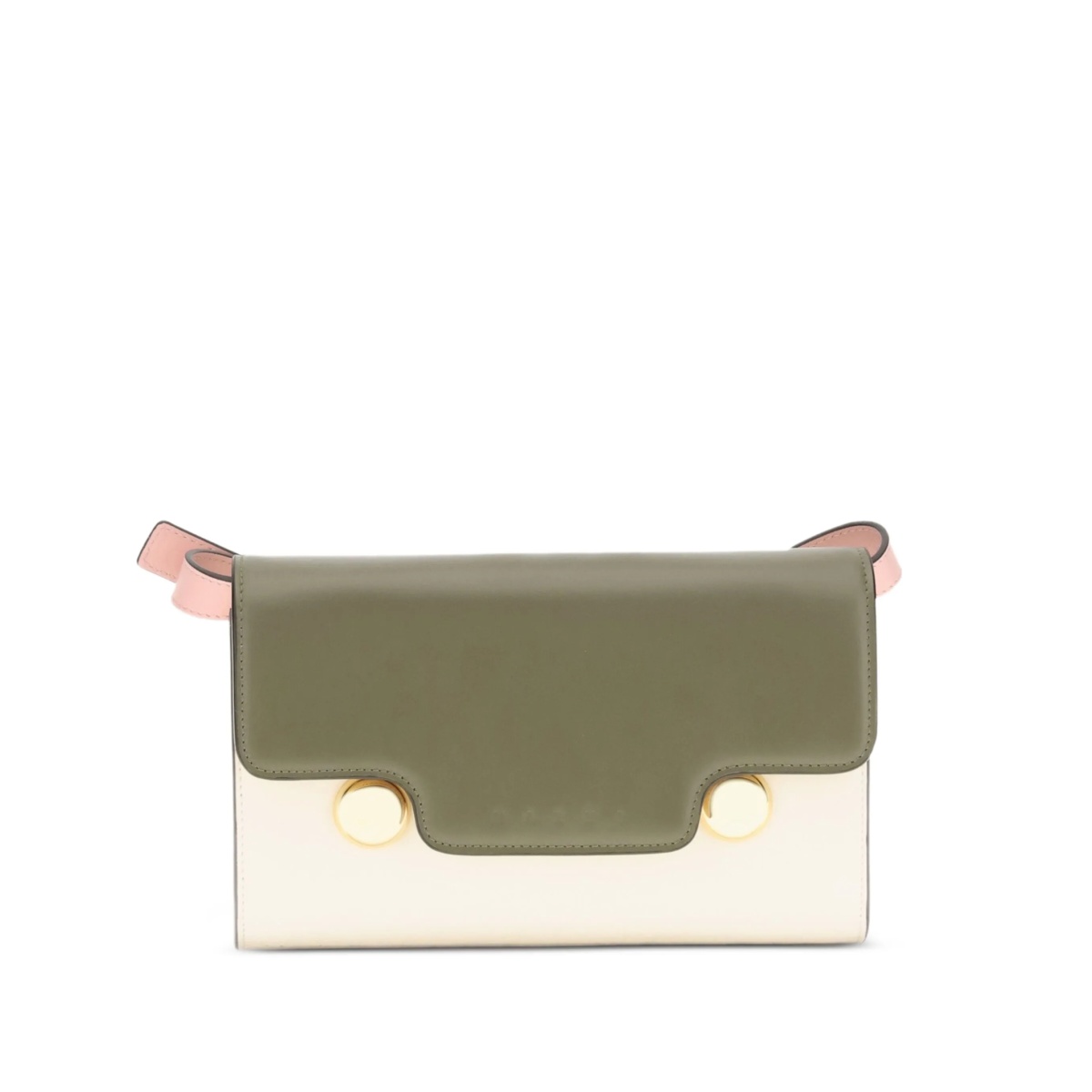 Trunkaroo calf leather two-tone shoulder bag