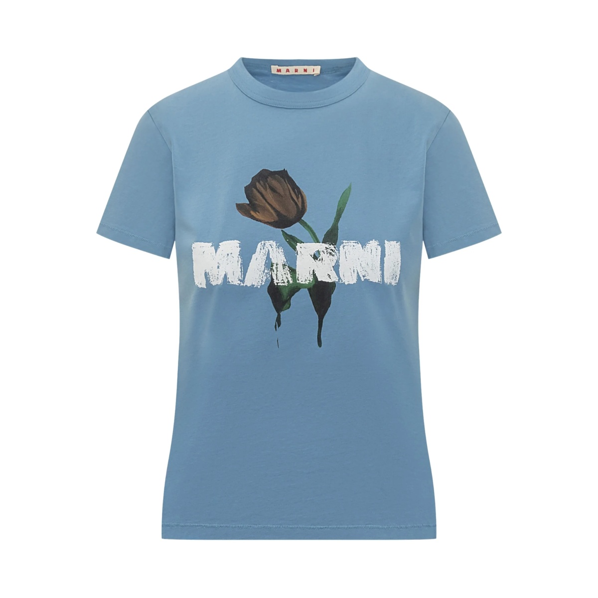 tulip-print T-shirt