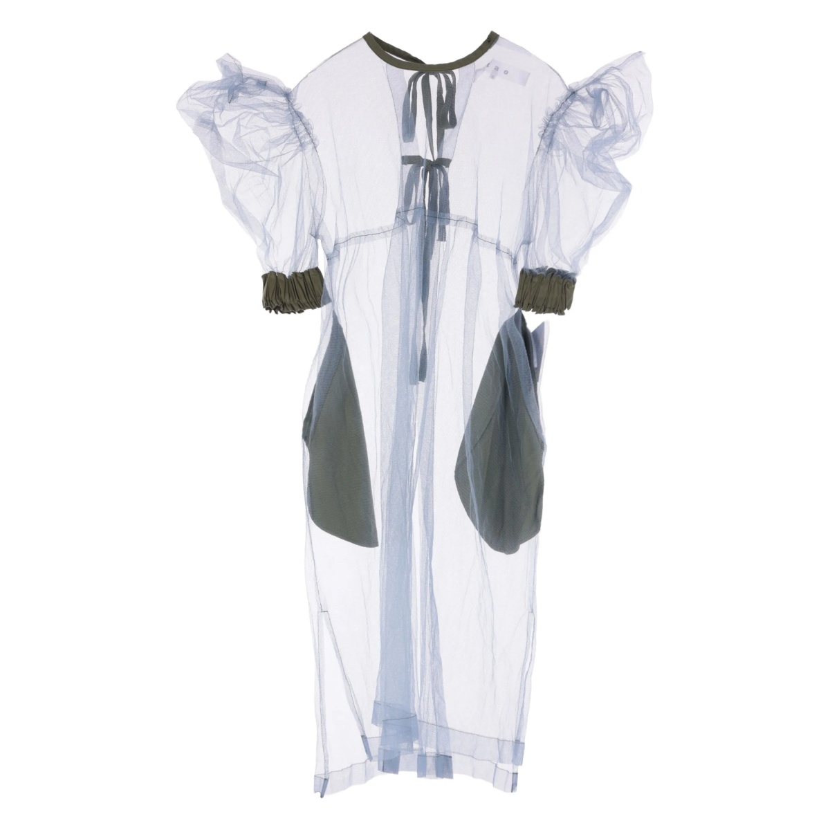 tulle ruffled blouse