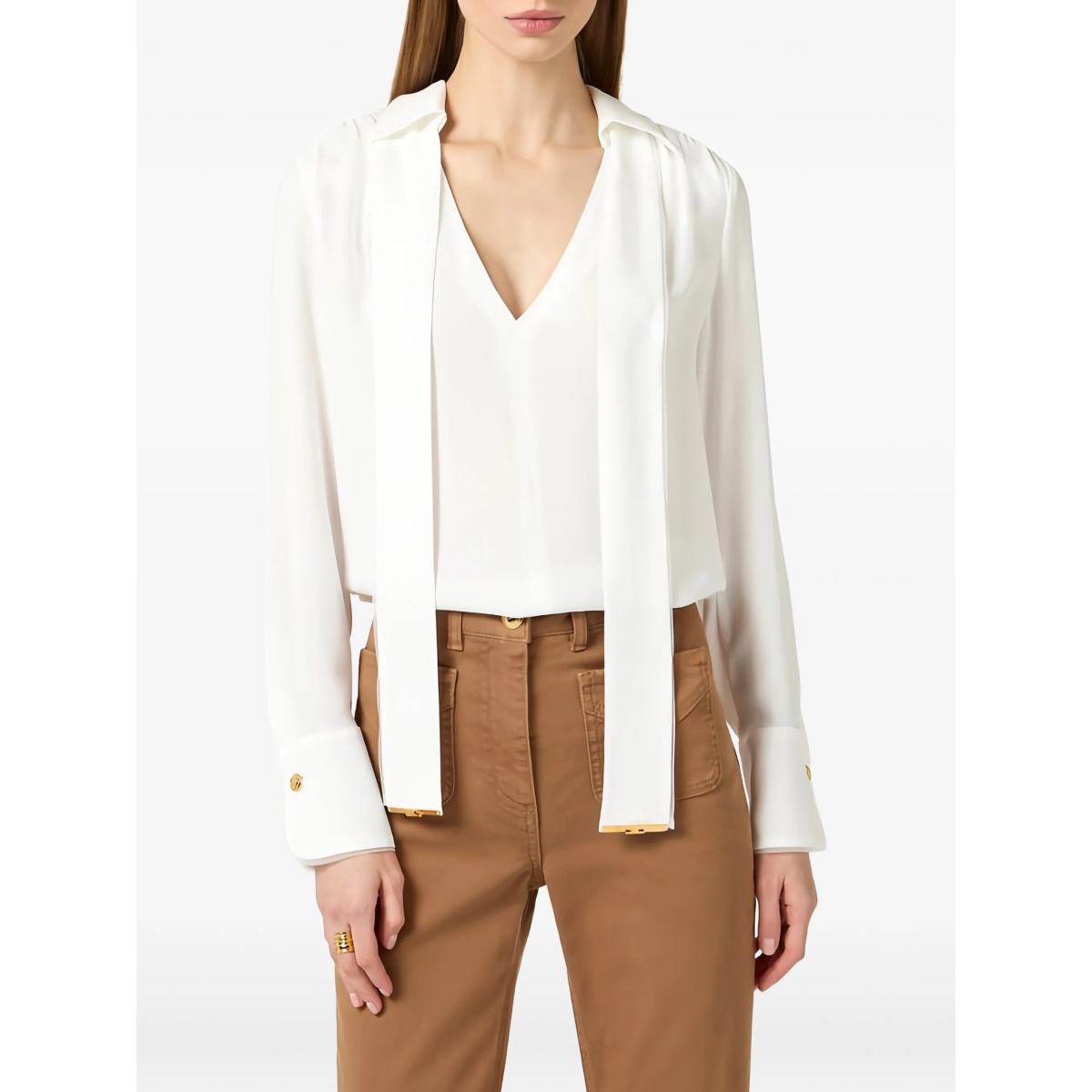 V-neck blouse - Img 4