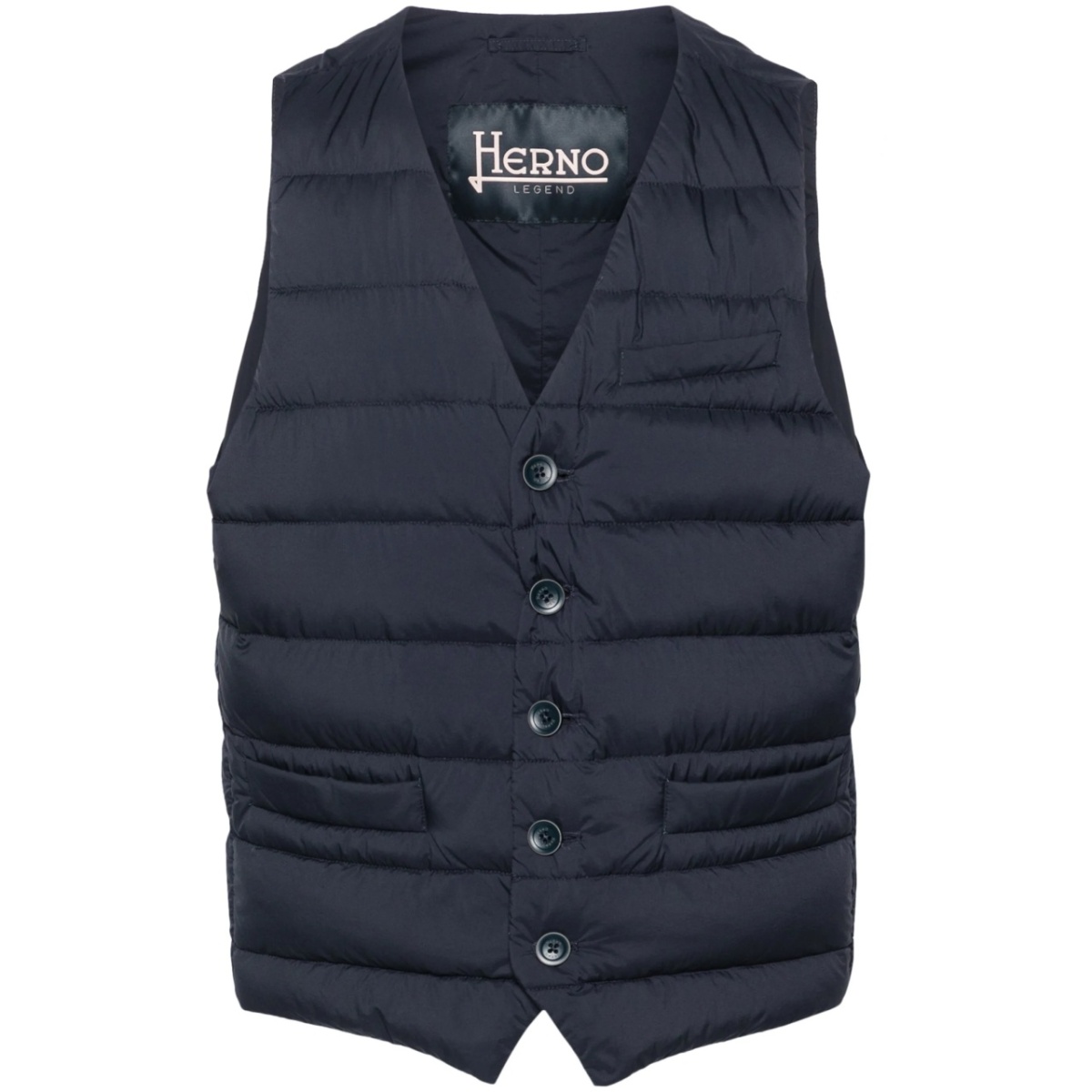 V-neck down gilet