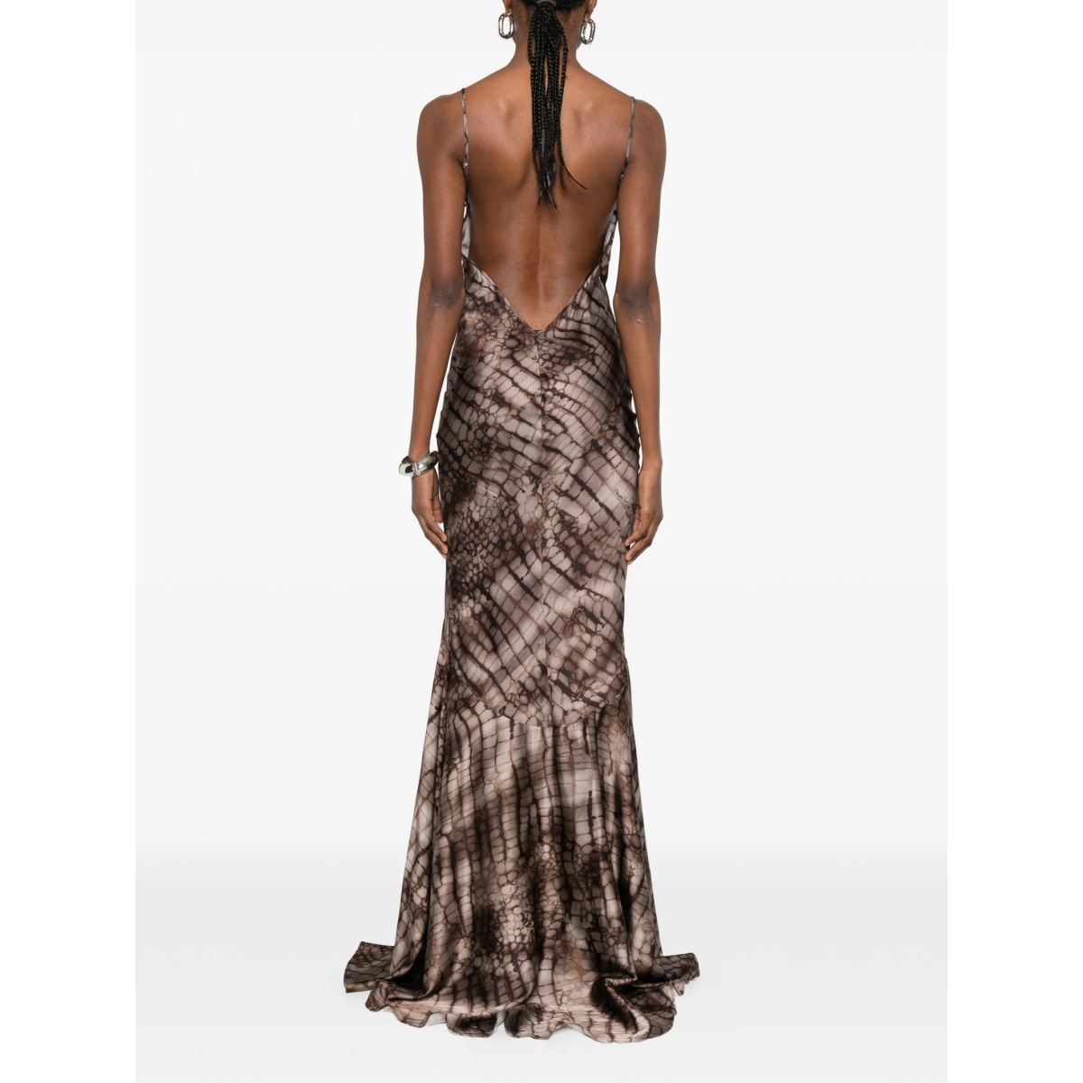 V-neck printed maxi dress - Img 4
