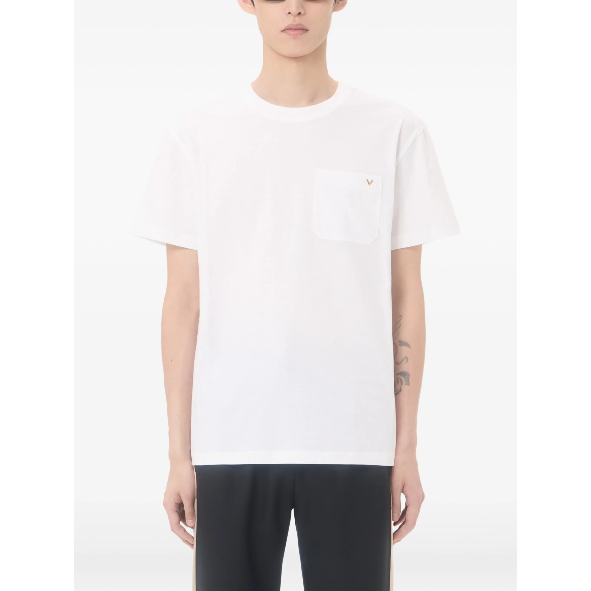 Valentino cotton T-Shirt with VGold - Img 3