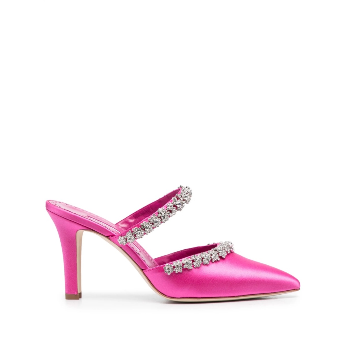 Vedadamu 80mm crystal-embellished mules