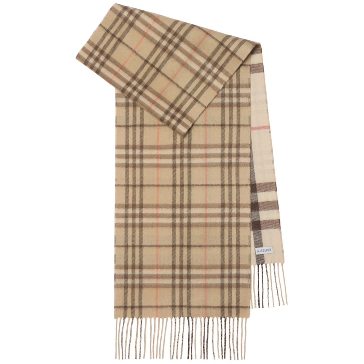 Vintage Check-pattern scarf