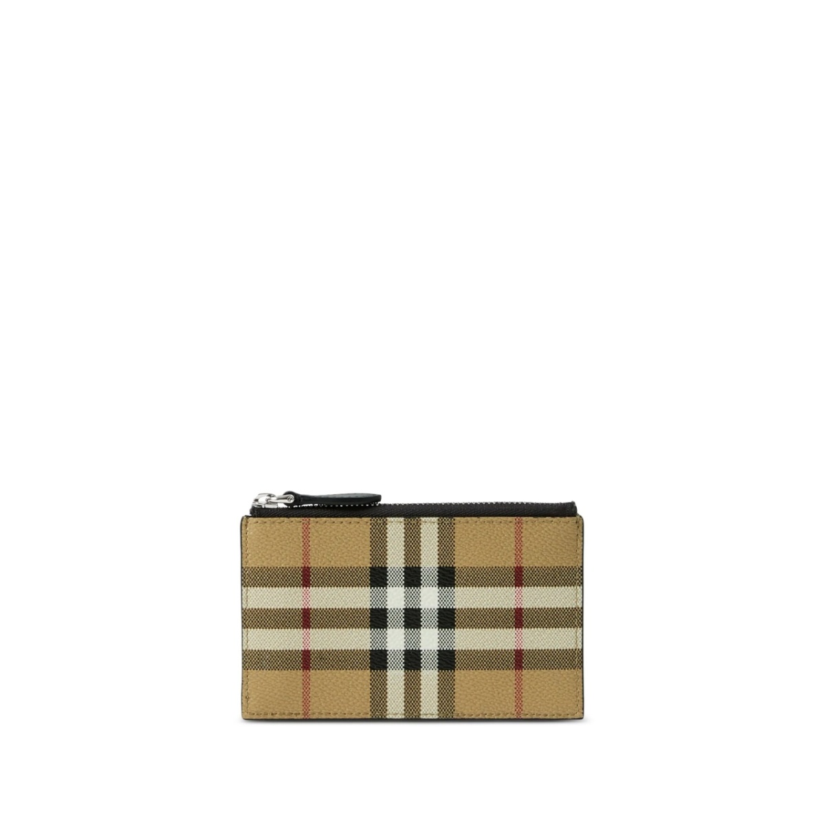 Vintage Check zip-up cardholder