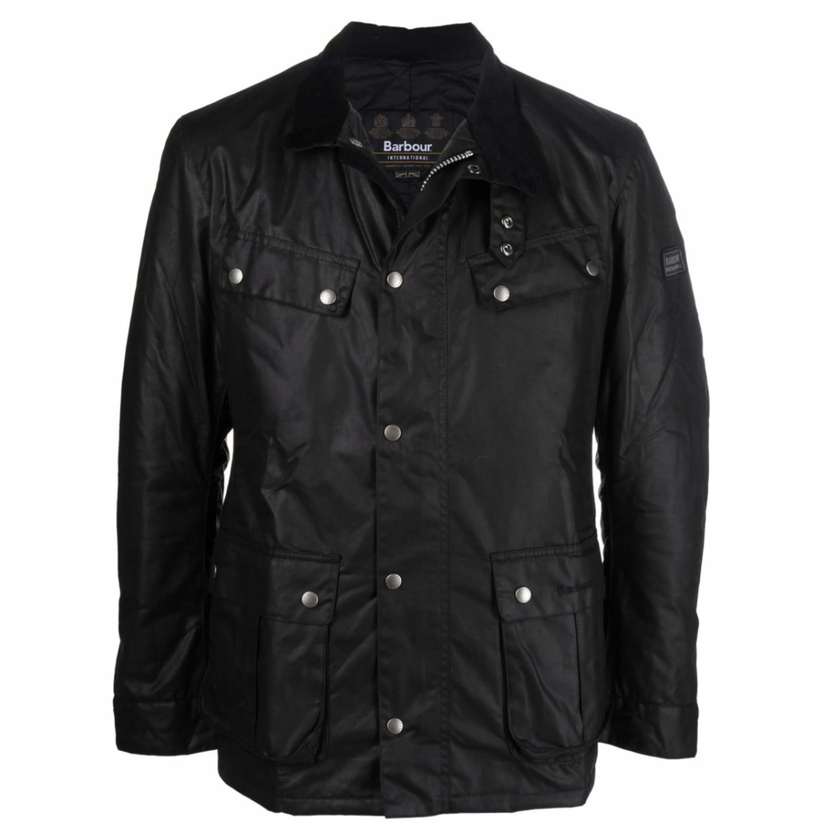 wax-coated zipped jacket