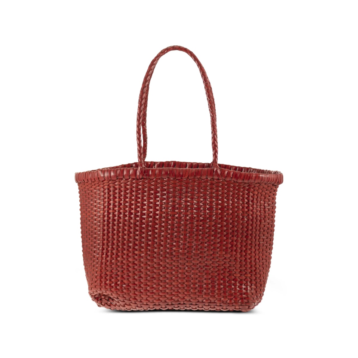 Weave braided-handle leather shoulder bag - Img 2
