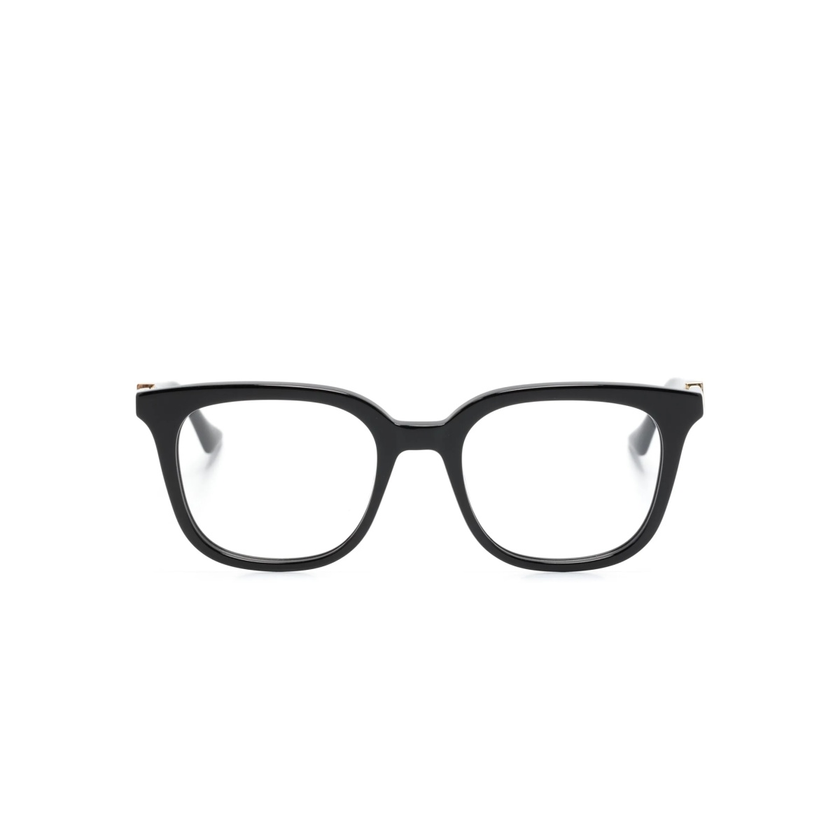 Web-stripe square-frame glasses